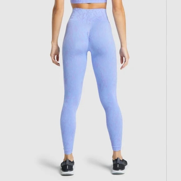 Gymshark Adapt Seamless Leggings- Butterfly Light Blue/Purple - Picture 3 of 6